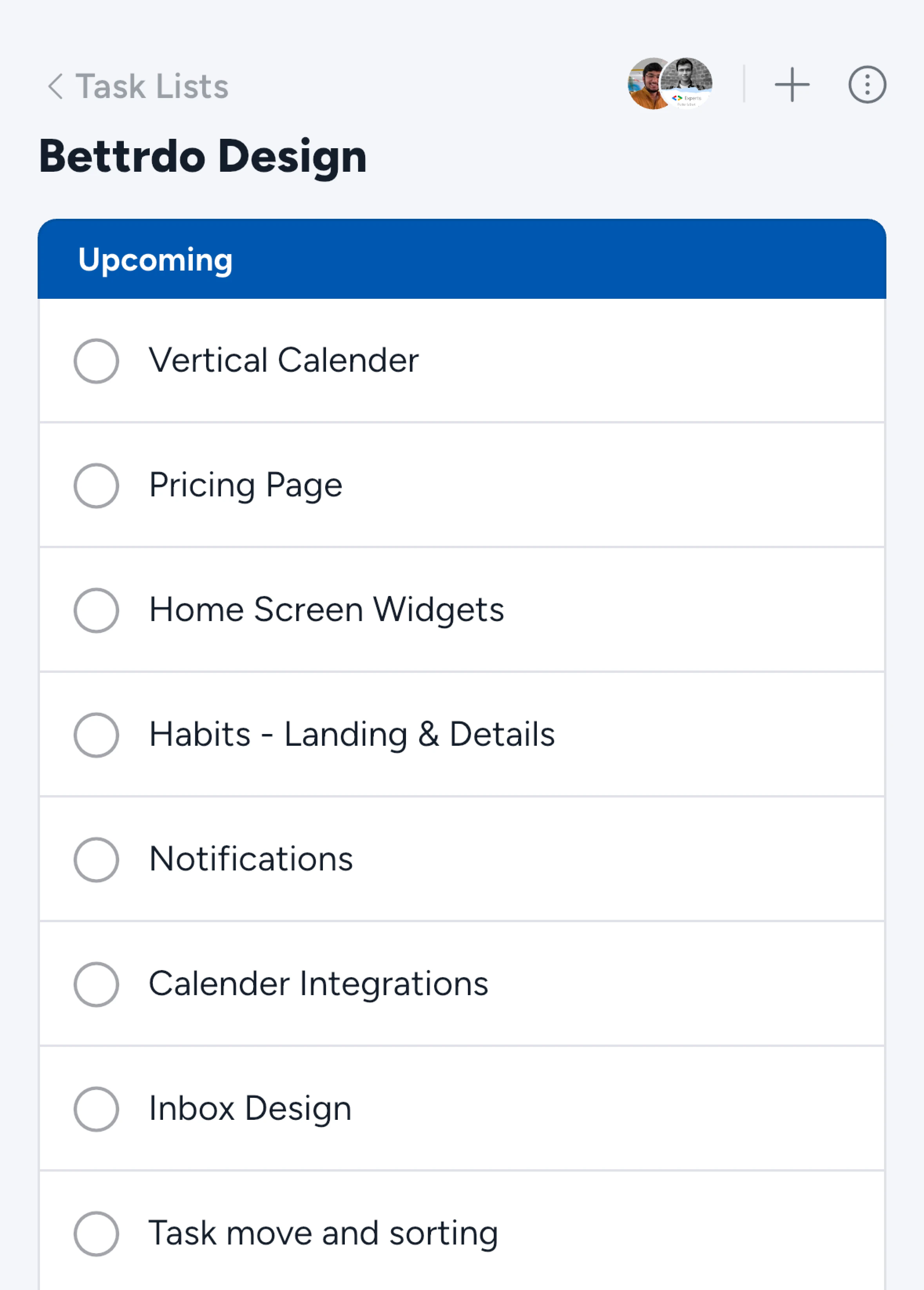 Screenshot of Share lists with anyone